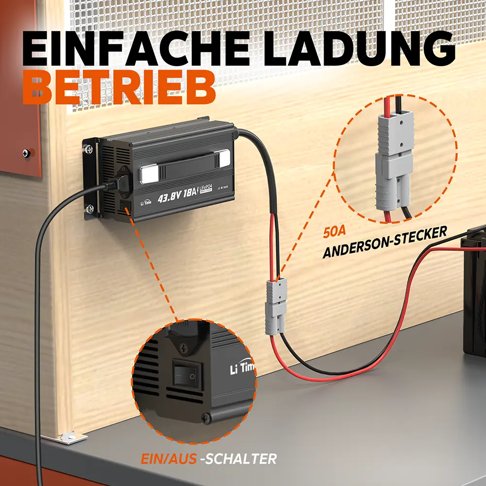 LiTime 36V/43.8V 18A Lithium Batterieladegerät - Image 8