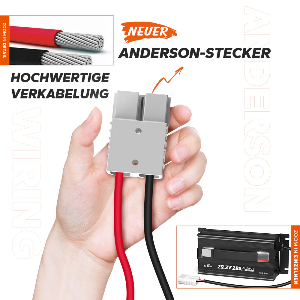 LiTime 29.2V 20A Lithium Batterieladegerät für 24V LiFePO4 Lithium Batterie - Image 7