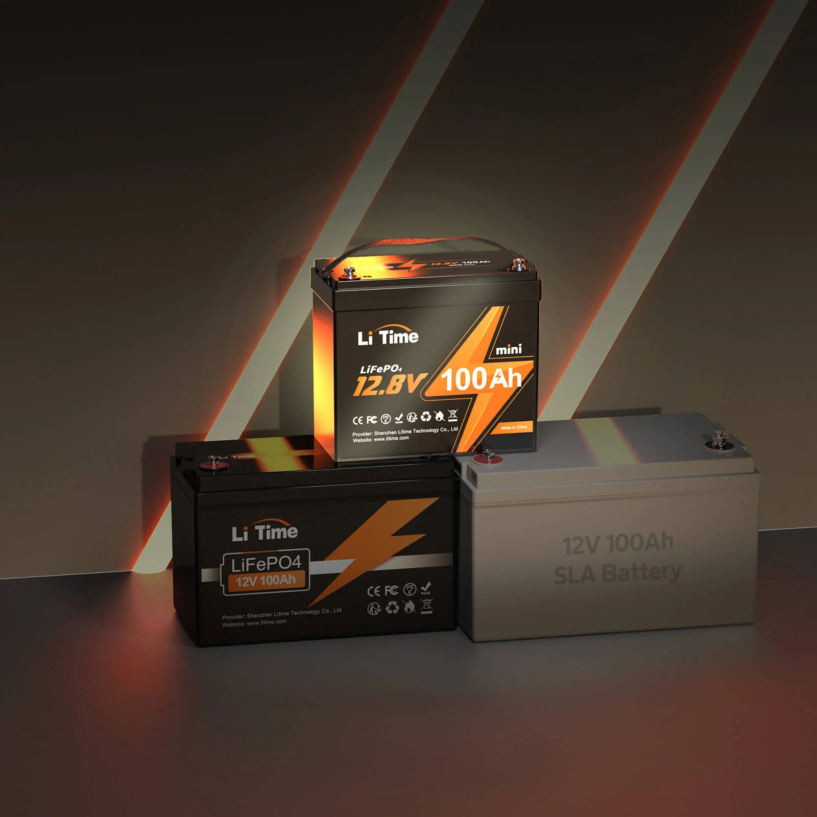 LiTime 12V 100Ah MINI Deep Cycle LiFePO4 Lithium Batterie nur 8.6kg - Image 4