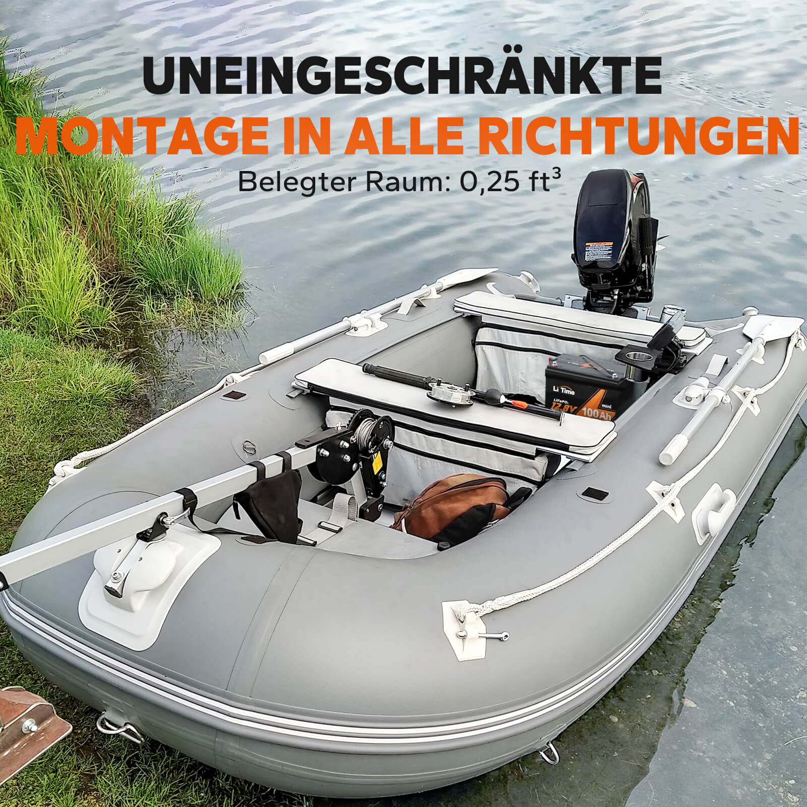 LiTime 12V 100Ah MINI Deep Cycle LiFePO4 Lithium Batterie nur 8.6kg - Image 8