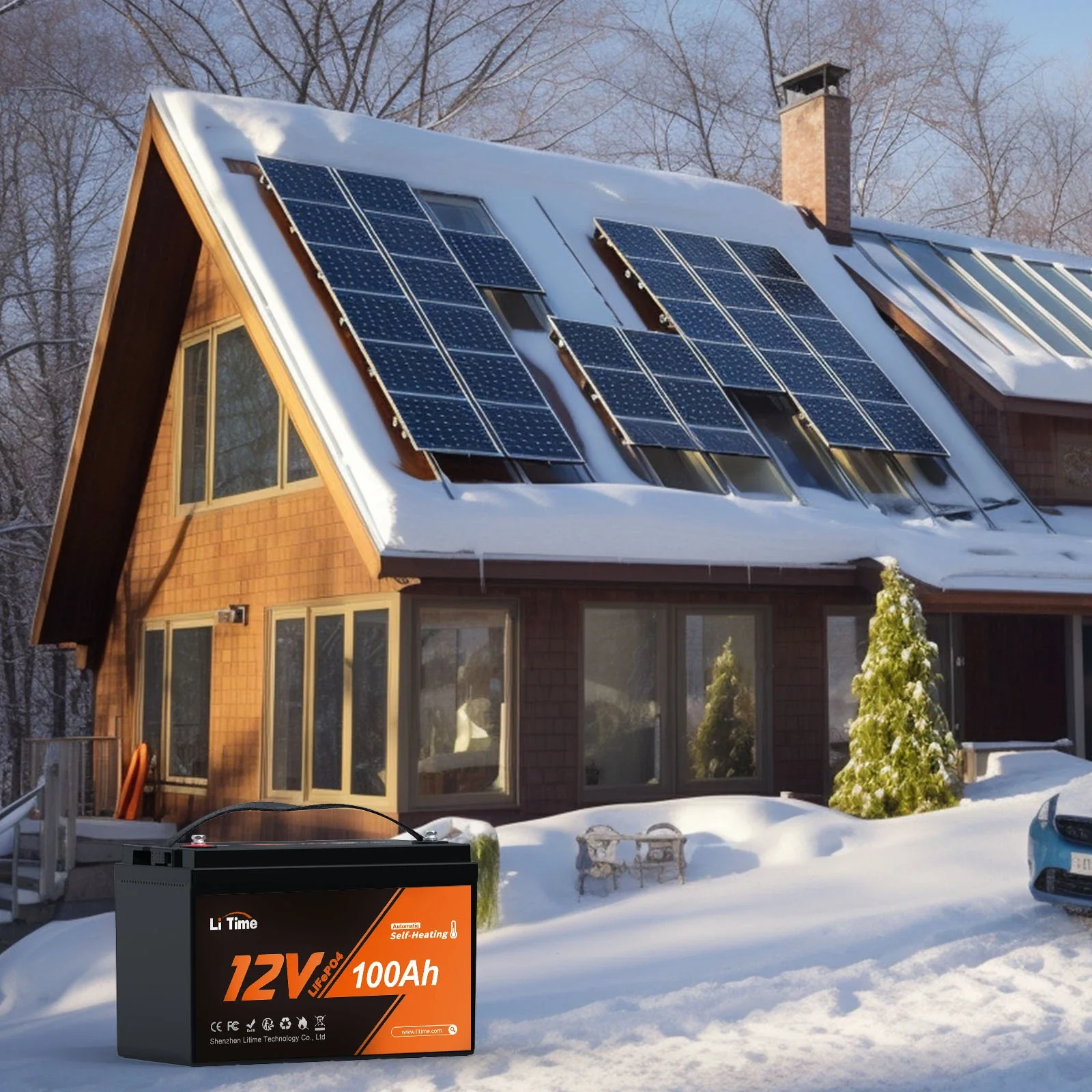 LiTime 12V 100Ah LiFePO4 Batterie mit Heizung, Low-Temp Schutz Deep Cycle LiFePO4 Batterie - Image 11