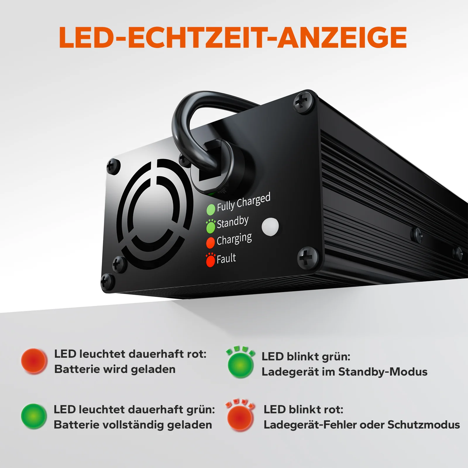 LiTime 14.6V 10A Lithium Batterieladegerät für 12V LiFePO4 Lithium Batterie - Image 4