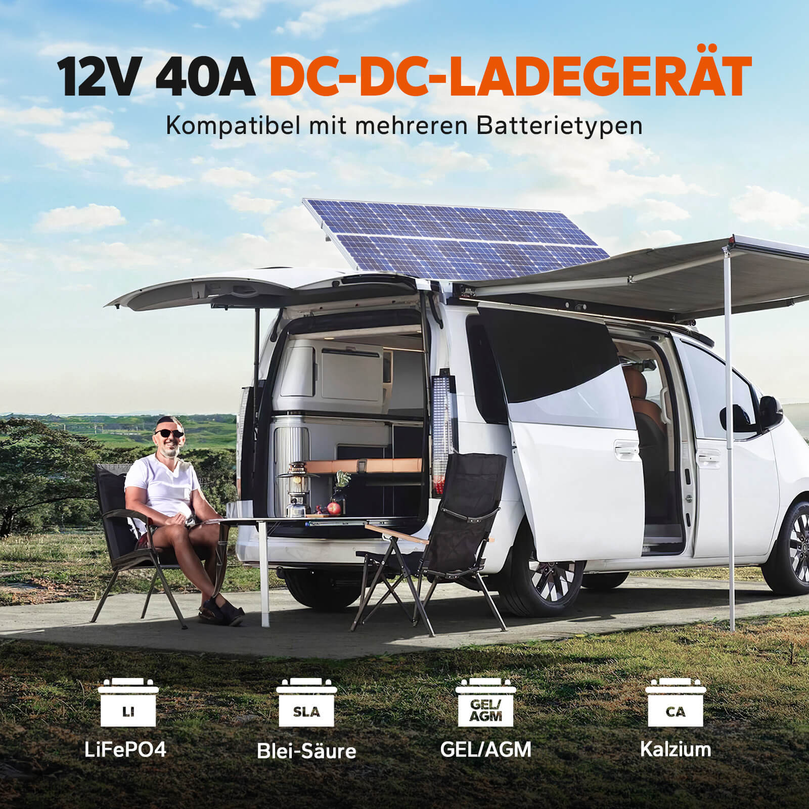 LiTime 12V 40A DC zu DC Batterieladegerät mit MPPT für 12V LiFePO4, Blei-Säure, SLA, Gel, AGM und Calcium-Batterien - Image 7