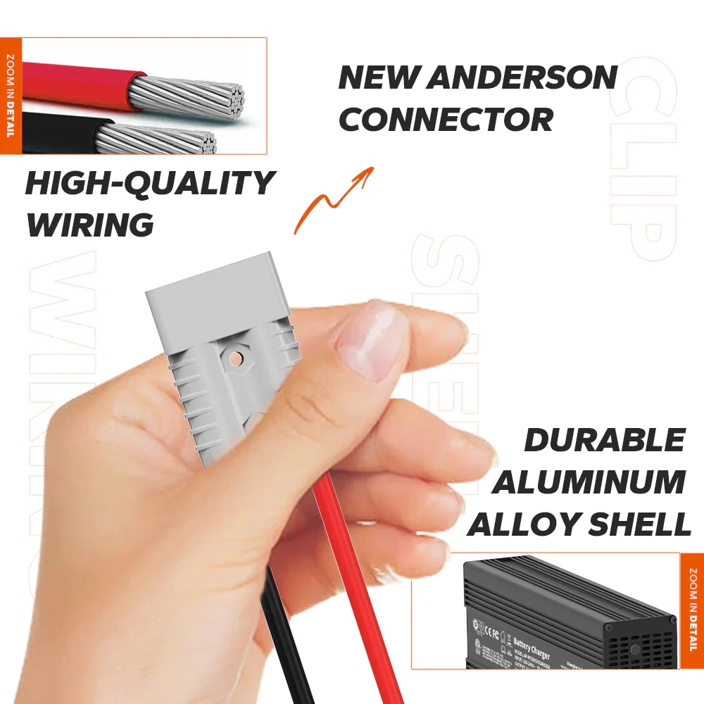 LiTime 14.6V 20A Lithium Batterieladegerät für 12V LiFePO4 Lithium Batterie - Image 5