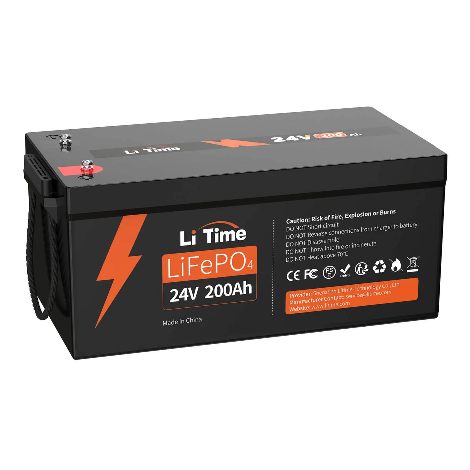 LiTime LiFePO4 24V 200Ah Group 8D Deep Cycle Lithium Batterie - Image 9