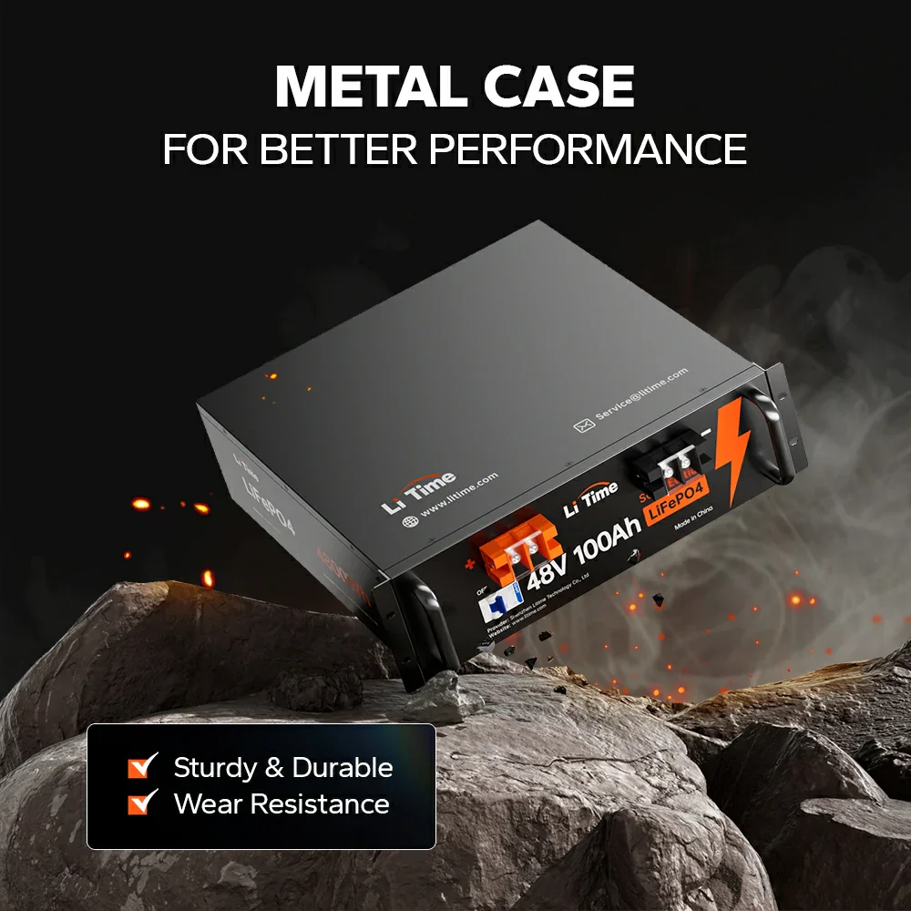 LiTime 48V 100Ah LiFePO4 Deep Cycle Lithium Batterie - Image 5
